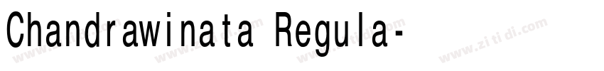 Chandrawinata Regula字体转换